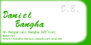 daniel bangha business card